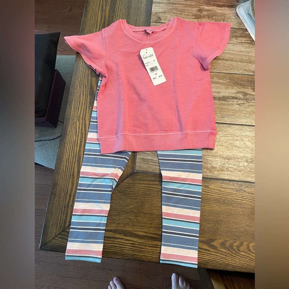 NWT Girls 6X Splendid Leggings Set